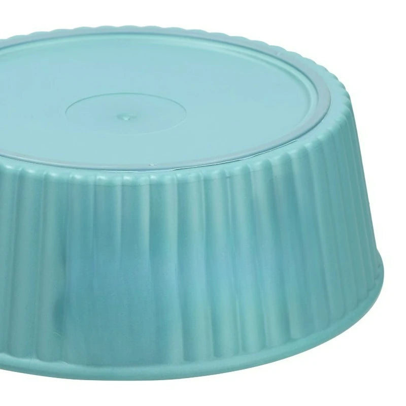 Plastic Pet Bowl With Embossed Bone Design