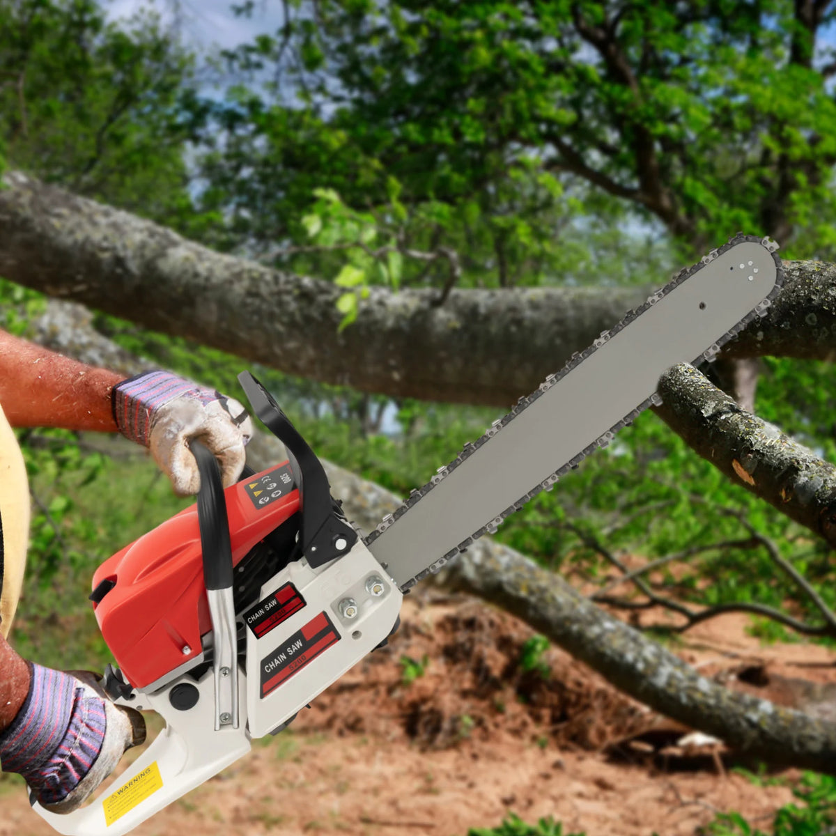 Heavy Duty Gasoline Chainsaw With 52CC Engine