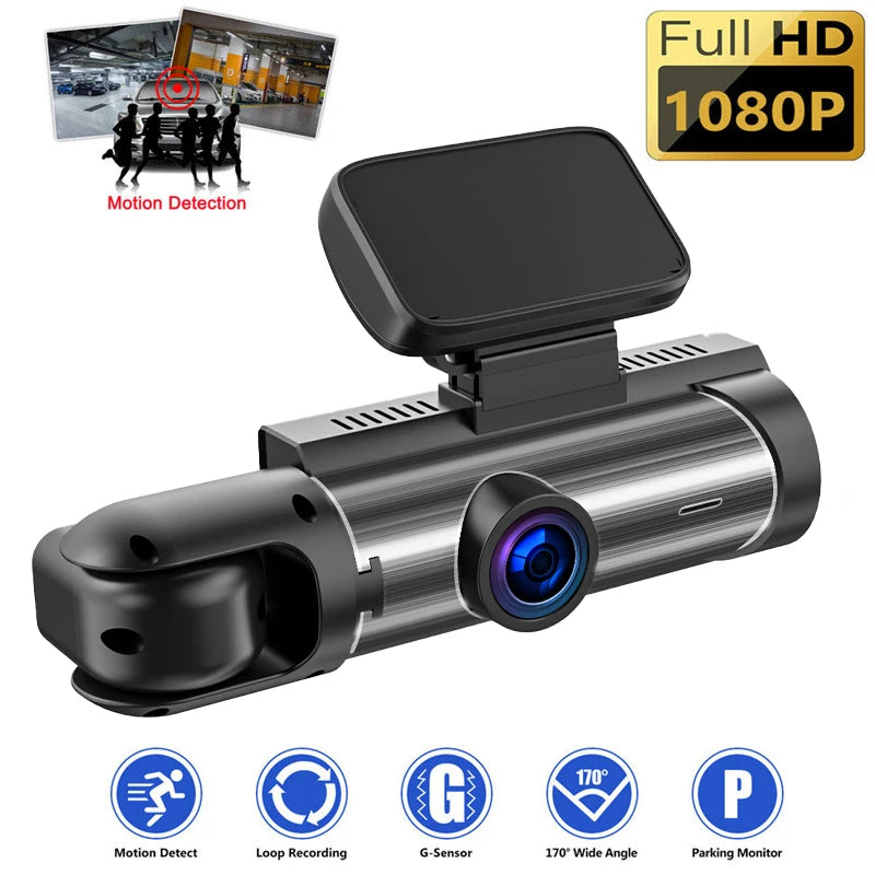 Front And Rear Car Dashcam With Night Vision Recording