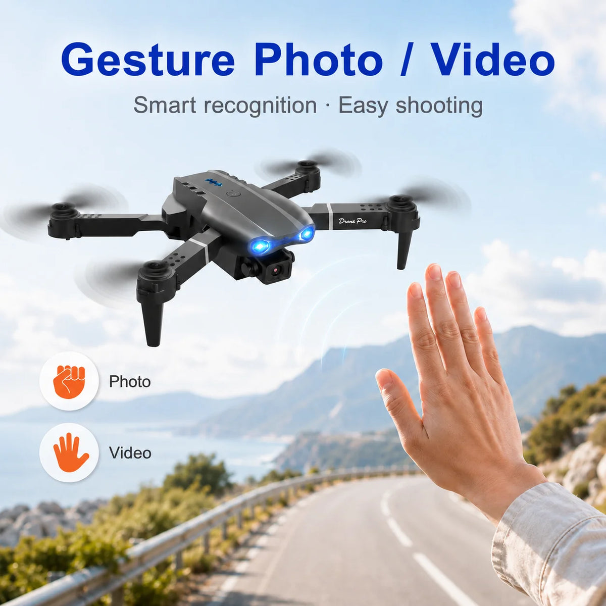 ZNLYRION Dual Camera Foldable FPV Drone For Beginners