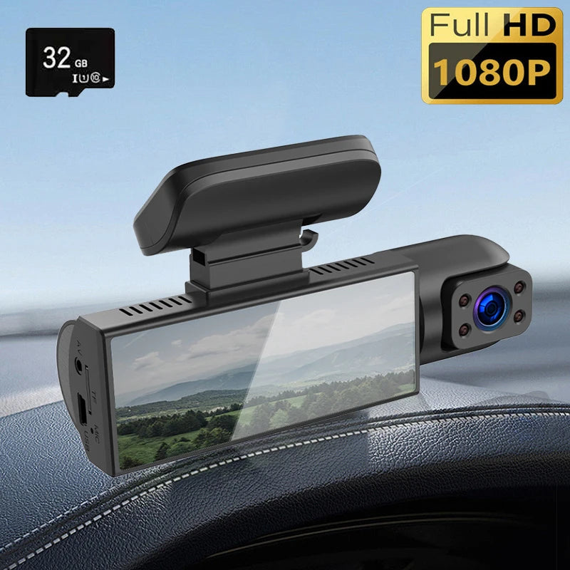 Front And Rear Car Dashcam With Night Vision Recording