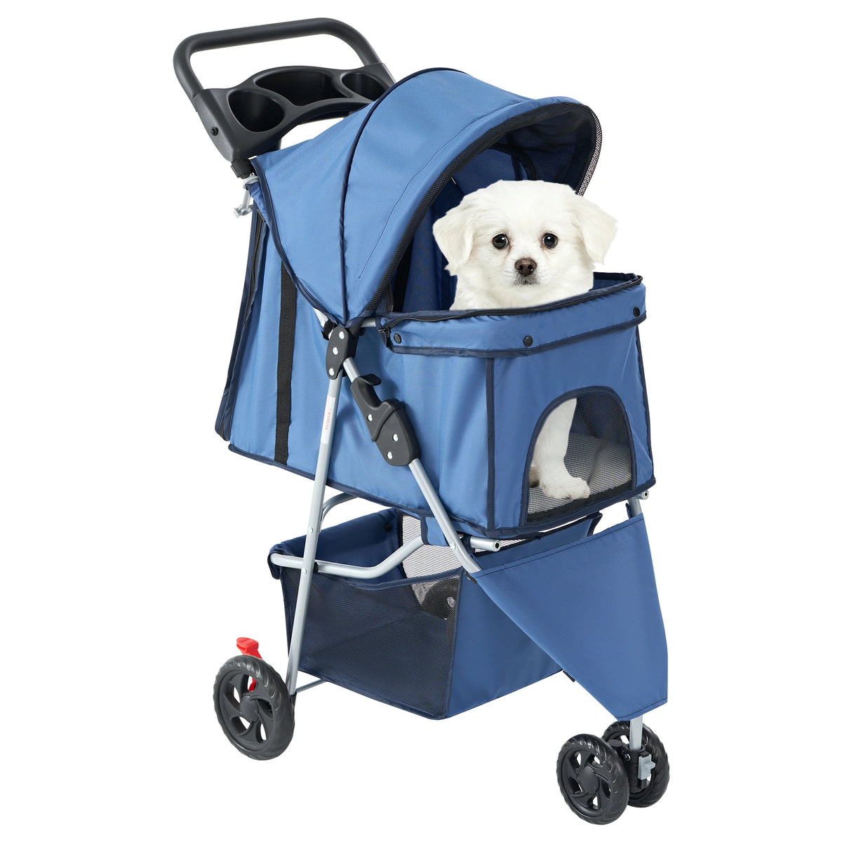 Foldable 3 Wheel Pet Stroller For Small Dogs
