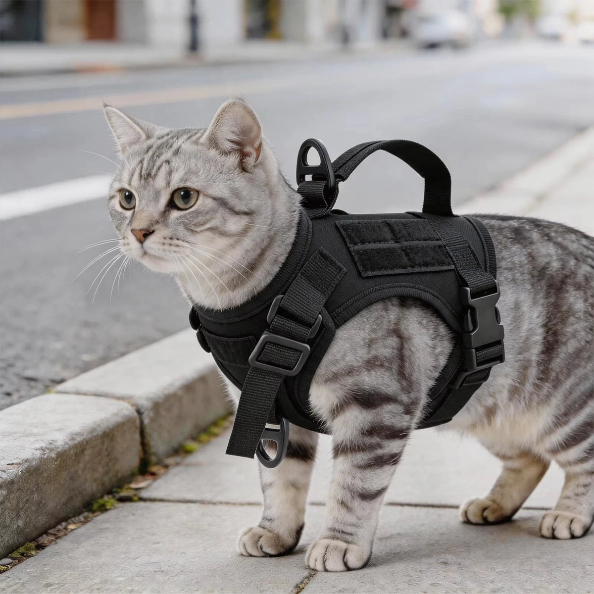 Petravel Tactical Cat Harness And Leash Set