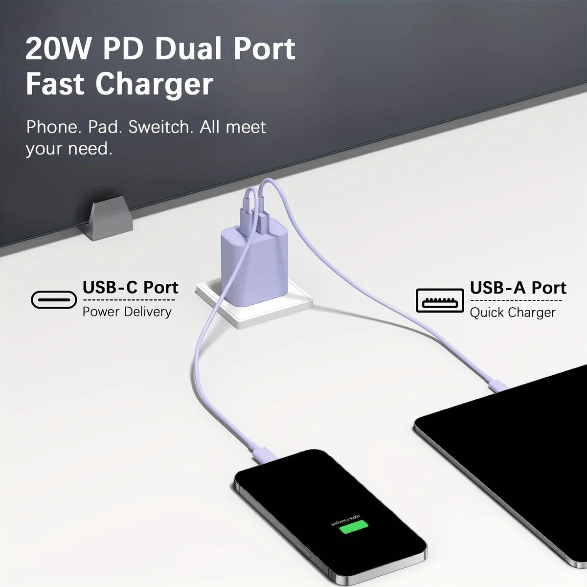 Sanprio 20W USBC Fast Charger With Cable