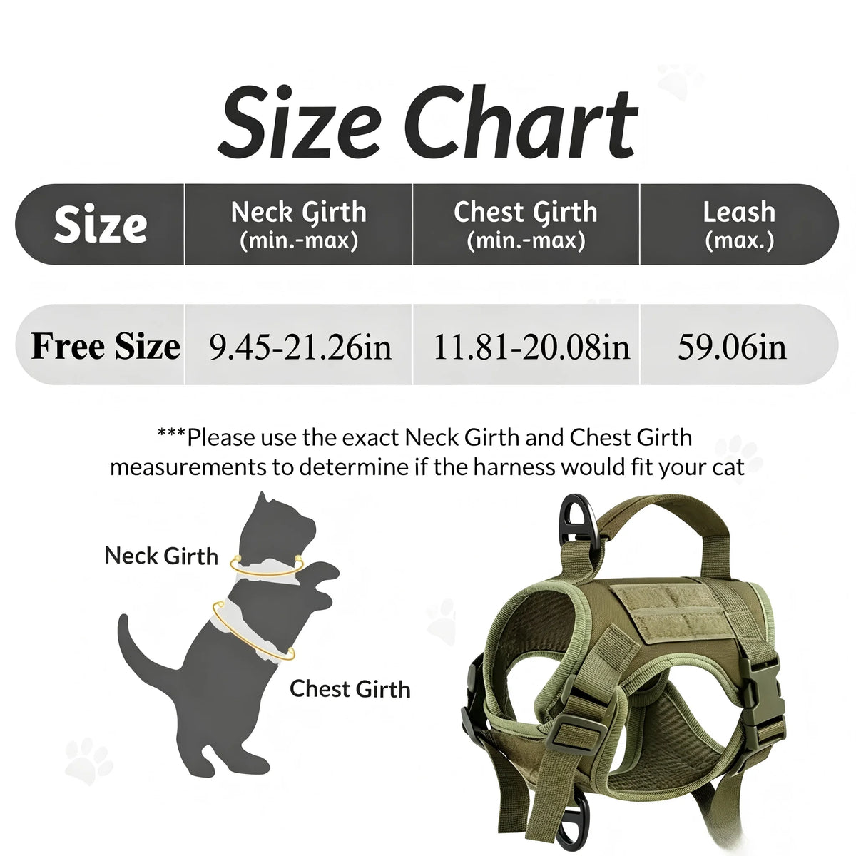 PetraVel Adjustable Cat Harness With Handle