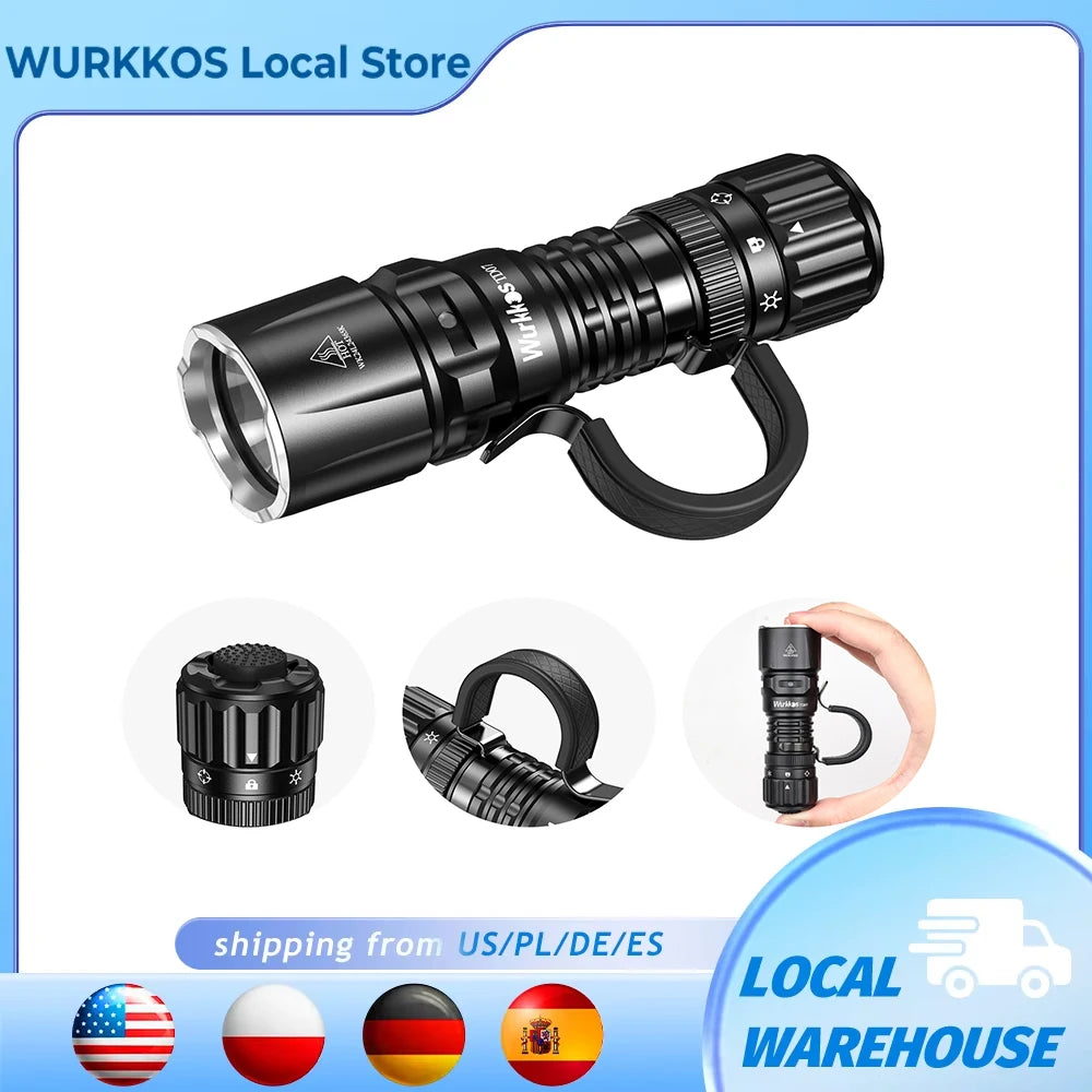 Wurkkos TD07 Waterproof Tactical Flashlight