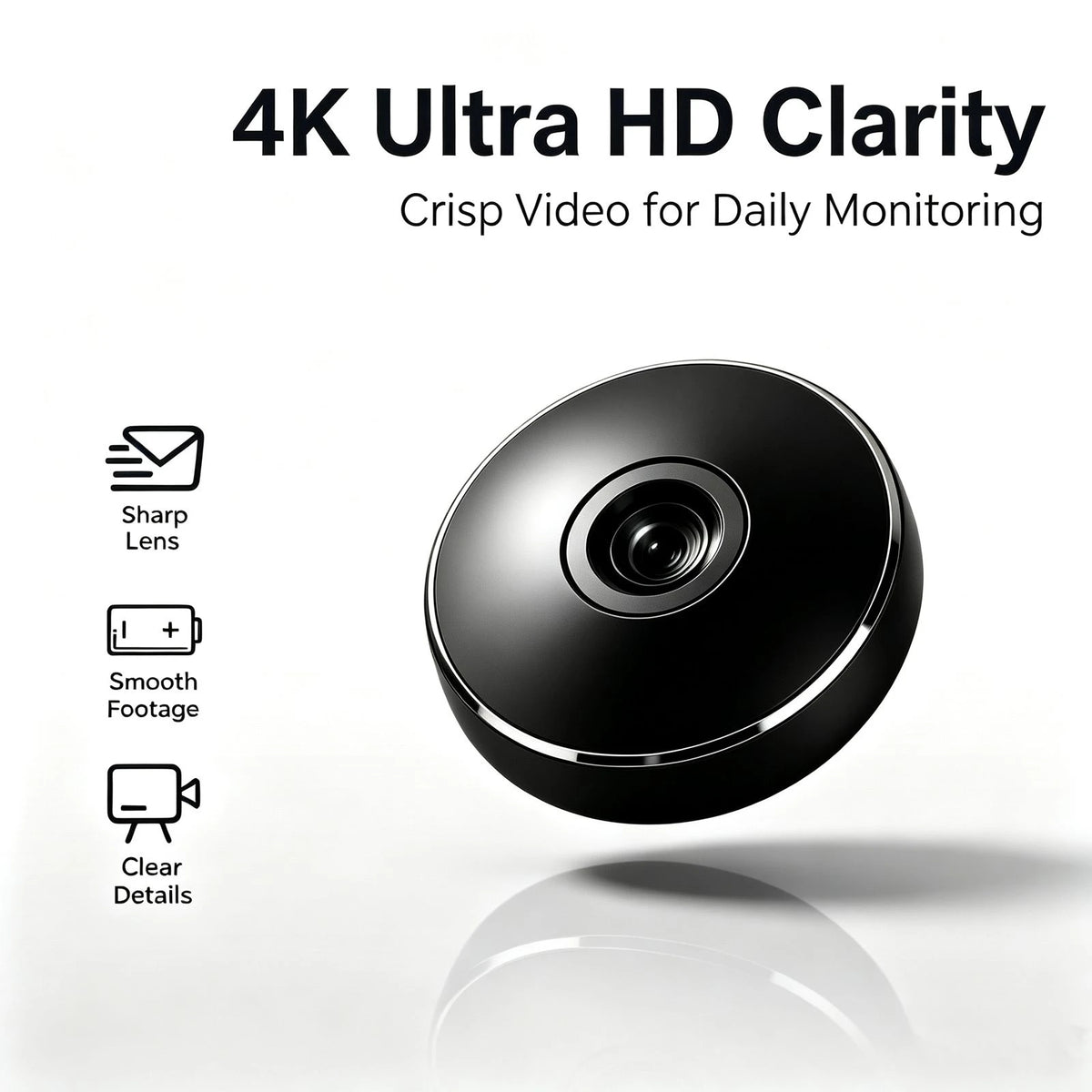 Mini 4K Wireless WiFi Nanny Security Camera