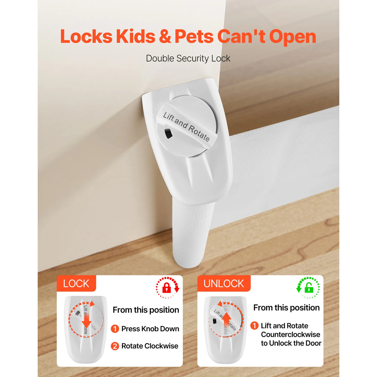 SucceBuy Retractable Baby And Pet Safety Gate