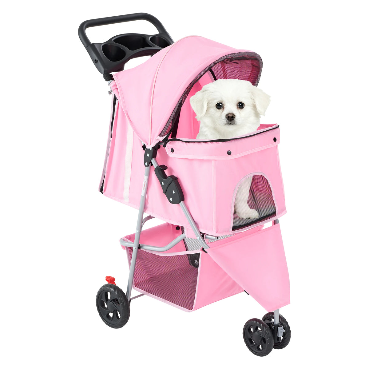 Foldable 3 Wheel Pet Stroller For Small Dogs