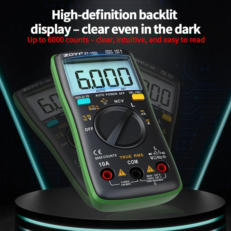 Zoyi Auto Ranging Precision Digital Multimeter