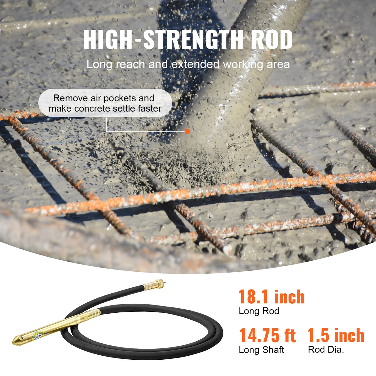 VEVOR 800W Electric Concrete Vibrator