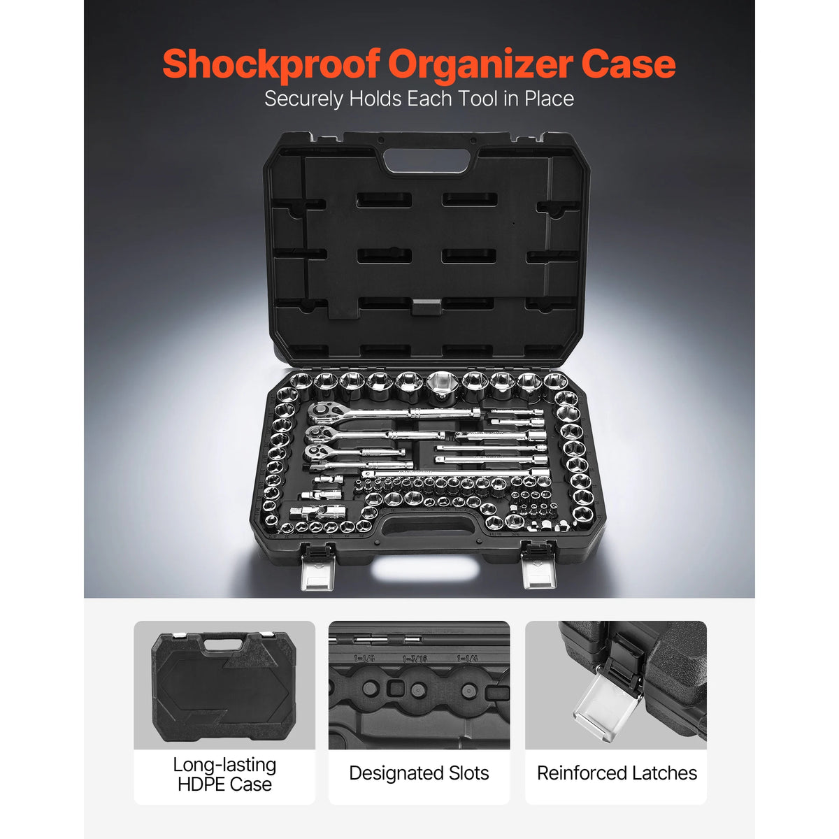 SucceBuy Socket And Ratchet Tool Kit