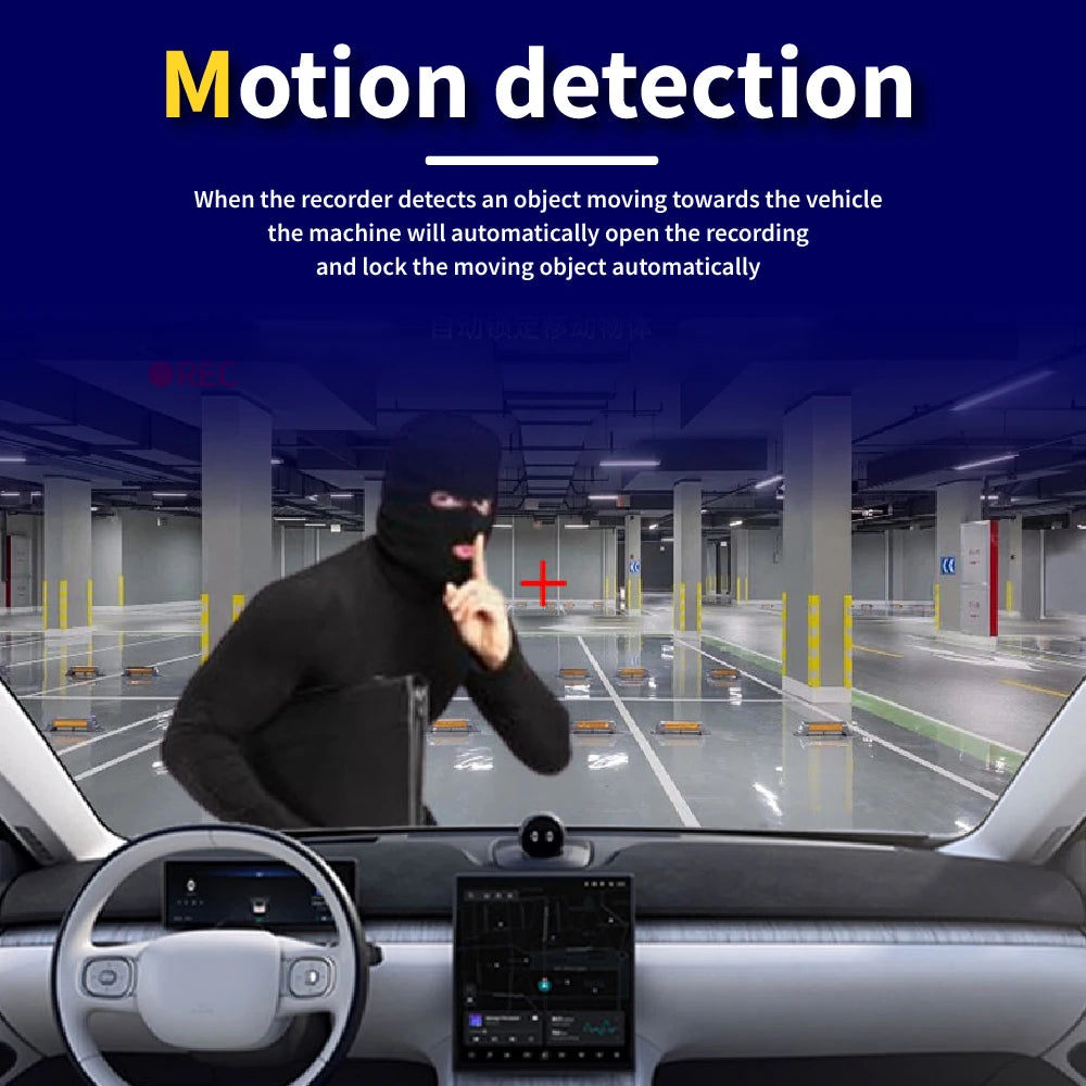 Caicyto 1080P 3Lens Dashcam With Rear Camera