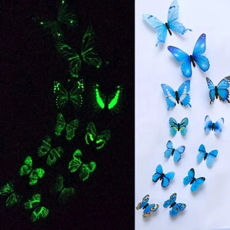 Luminous Butterfly Wall Stickers for Home Decor