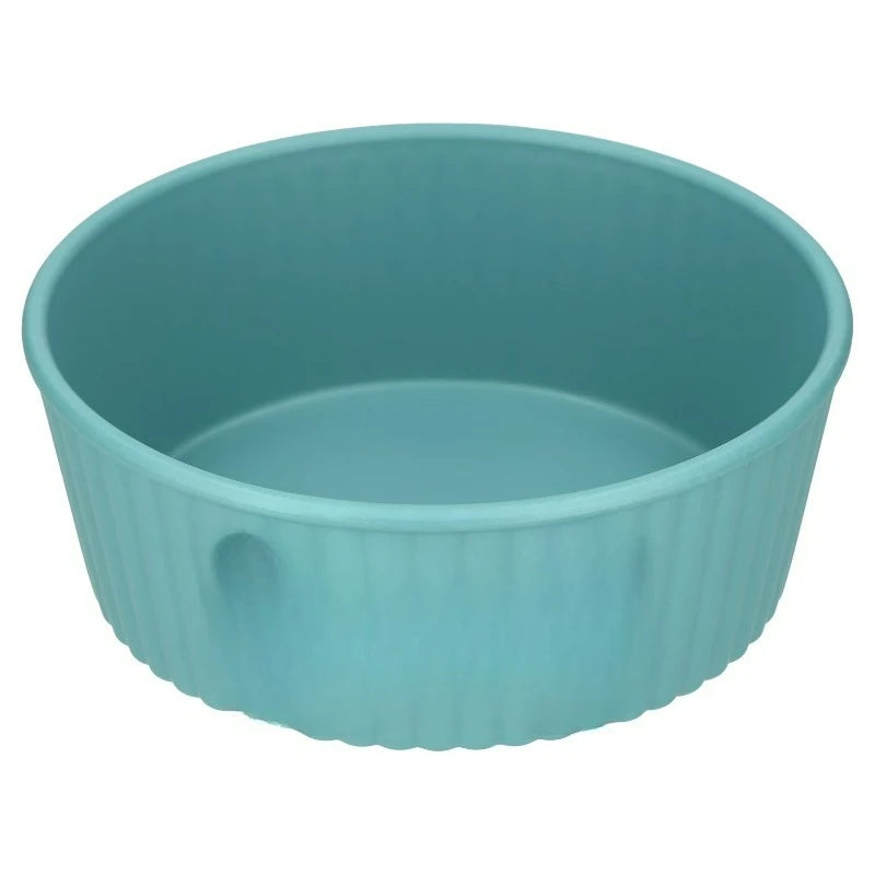 Plastic Pet Bowl With Embossed Bone Design
