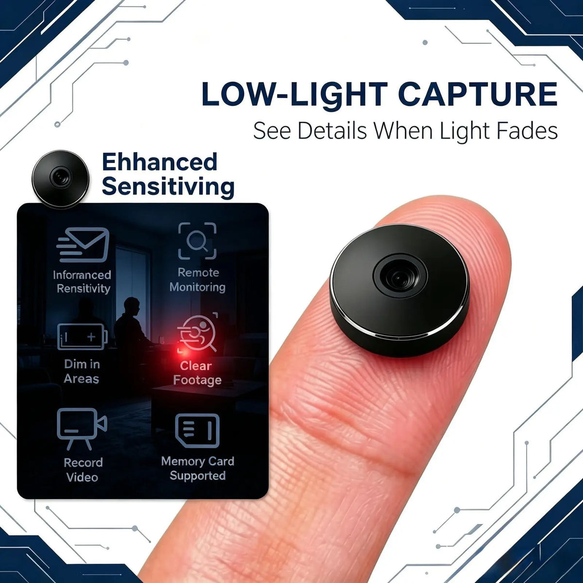 Mini 4K Wireless WiFi Nanny Security Camera