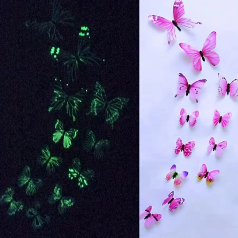 Luminous Butterfly Wall Stickers for Home Decor