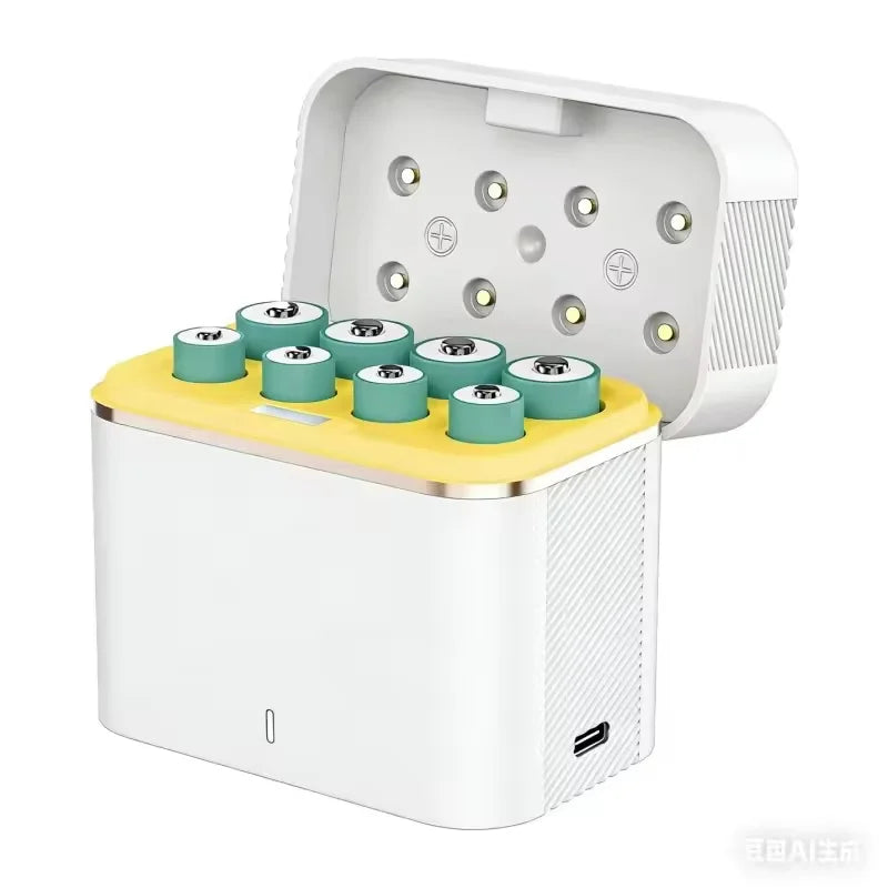 Intelligent USB Battery Charger With LED Display Aa Aaa
