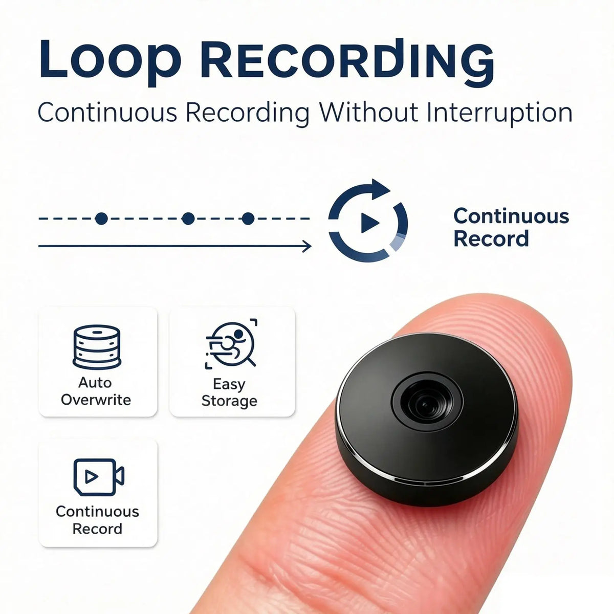 Mini 4K Wireless WiFi Nanny Security Camera
