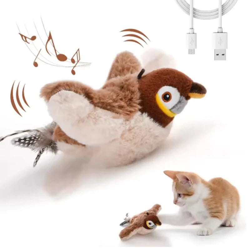 Touch Activated Chirping Bird Plush Toy