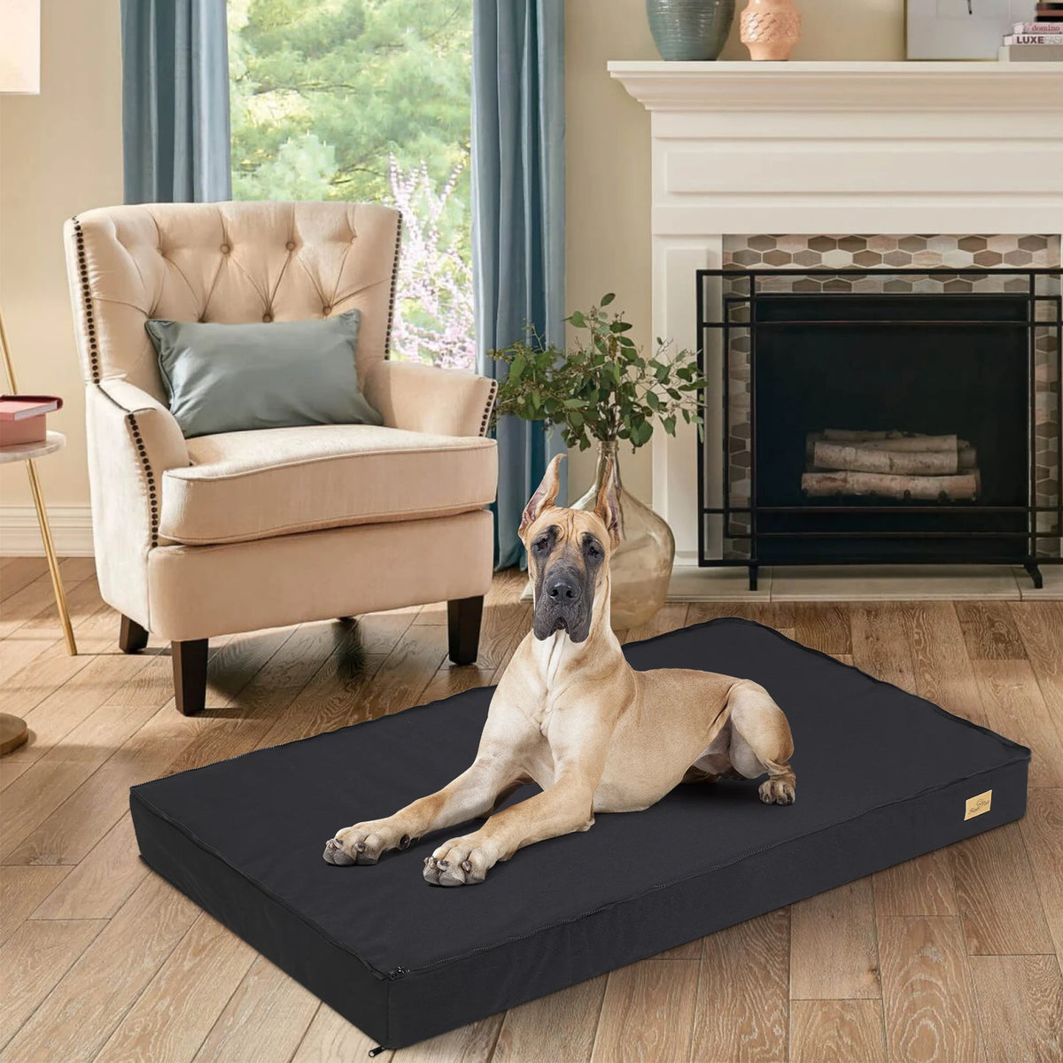 Orthopedic Dog Bed With Washable Waterproof Cover