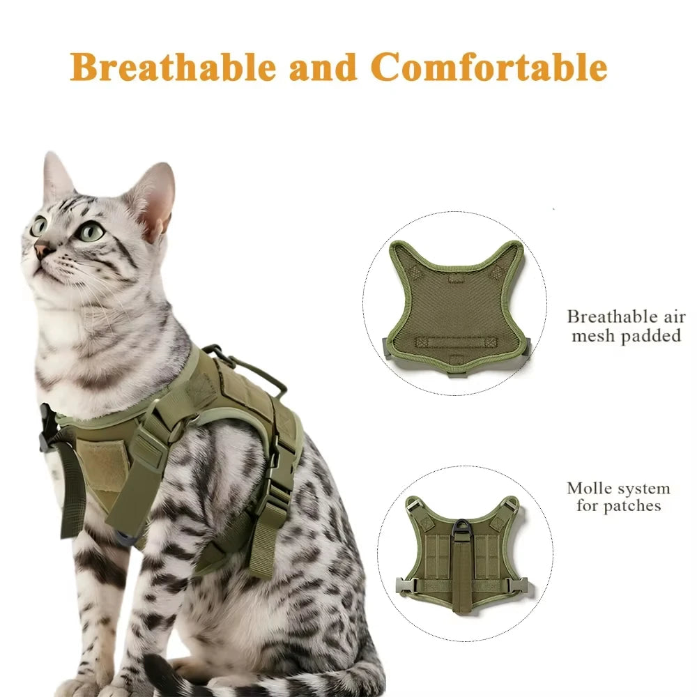 PetraVel Adjustable Cat Harness With Handle
