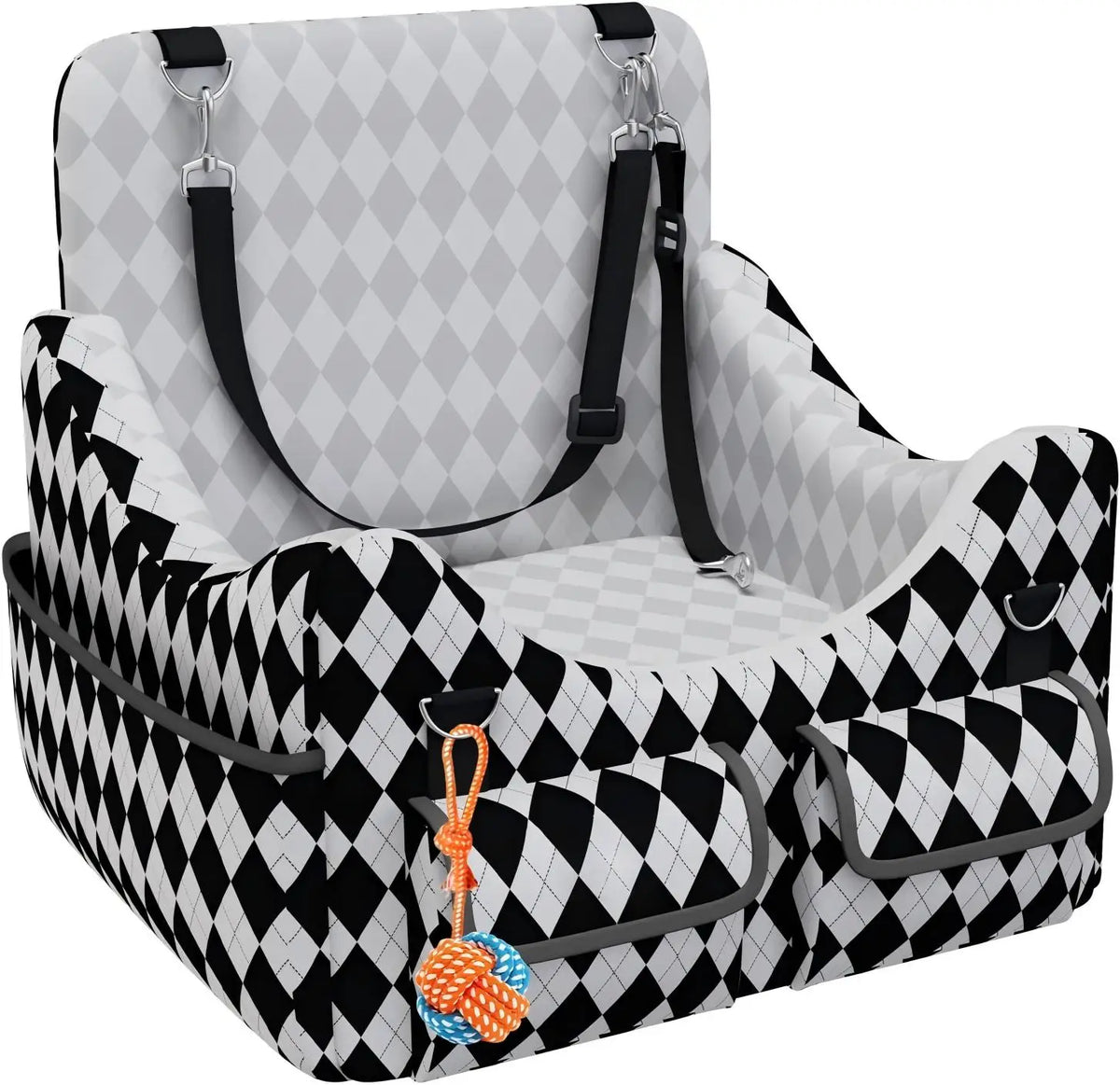 Lightweight Memory Foam Dog Car Seat With Safety Strap