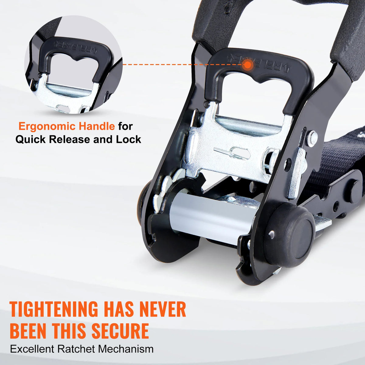 SucceBuy Ratchet Straps With Padded Handles And S Hooks