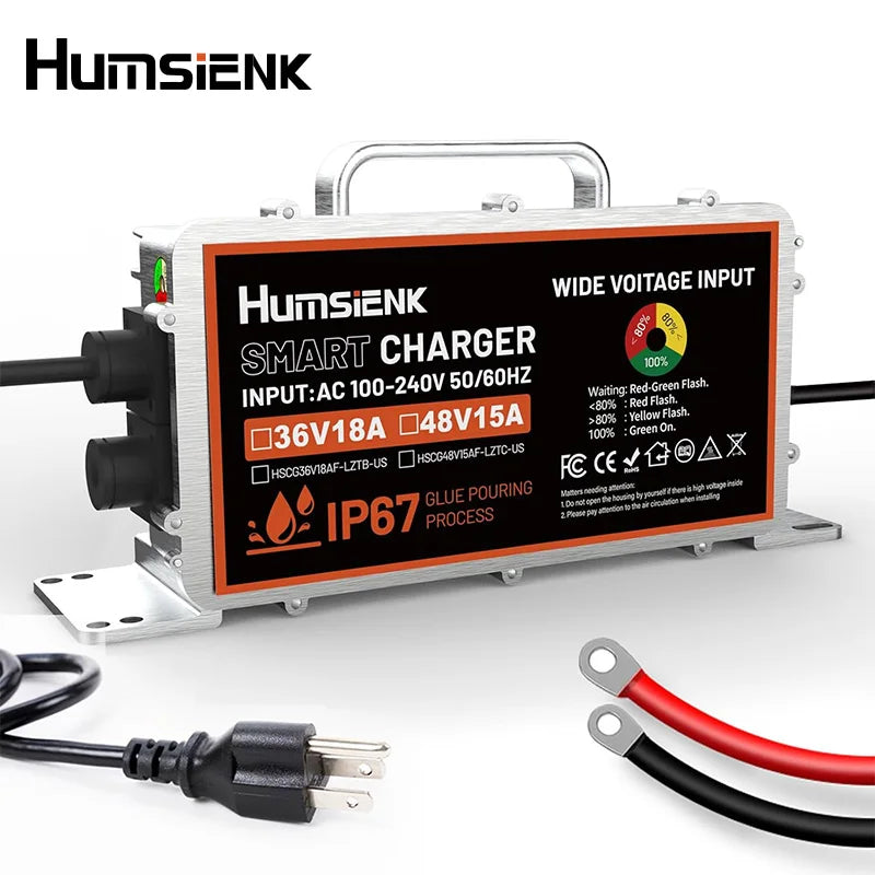 Smart LiFePO4 Battery Charger for Golf Carts and RVs