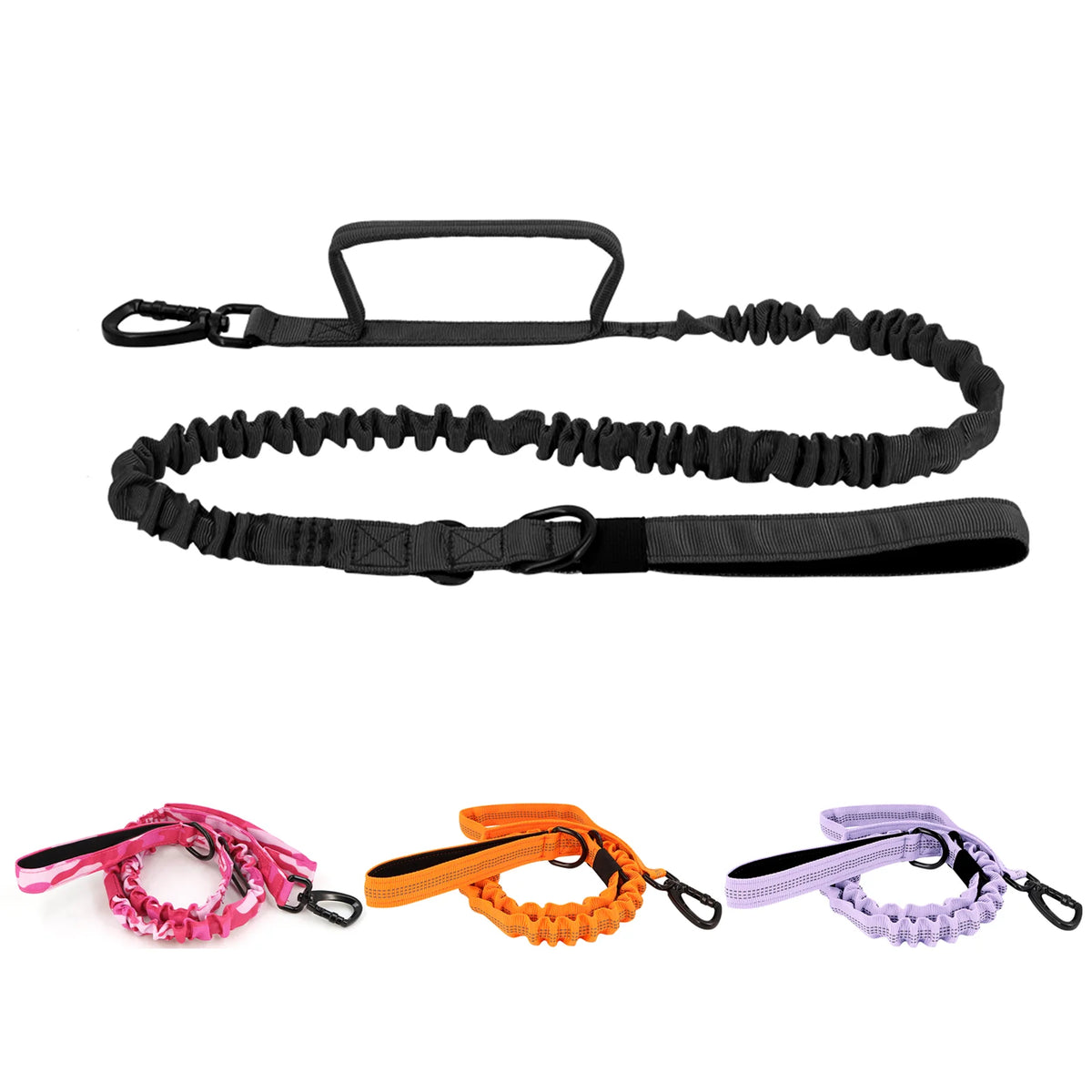 PETRAVEL Military Adjustable Dog Leash With Dual Handles