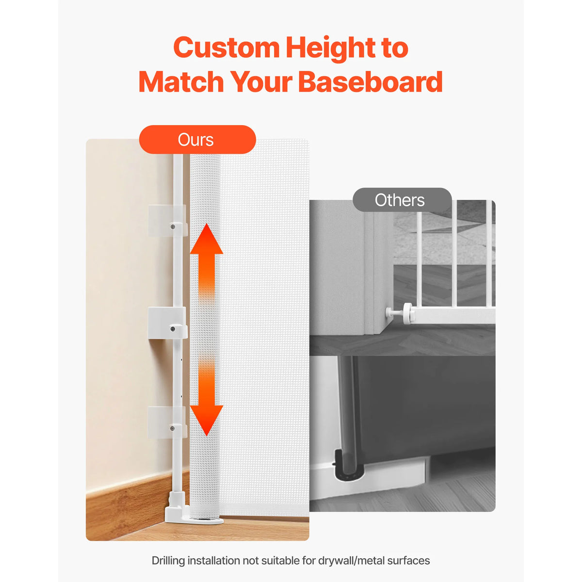 SucceBuy Retractable Baby And Pet Safety Gate