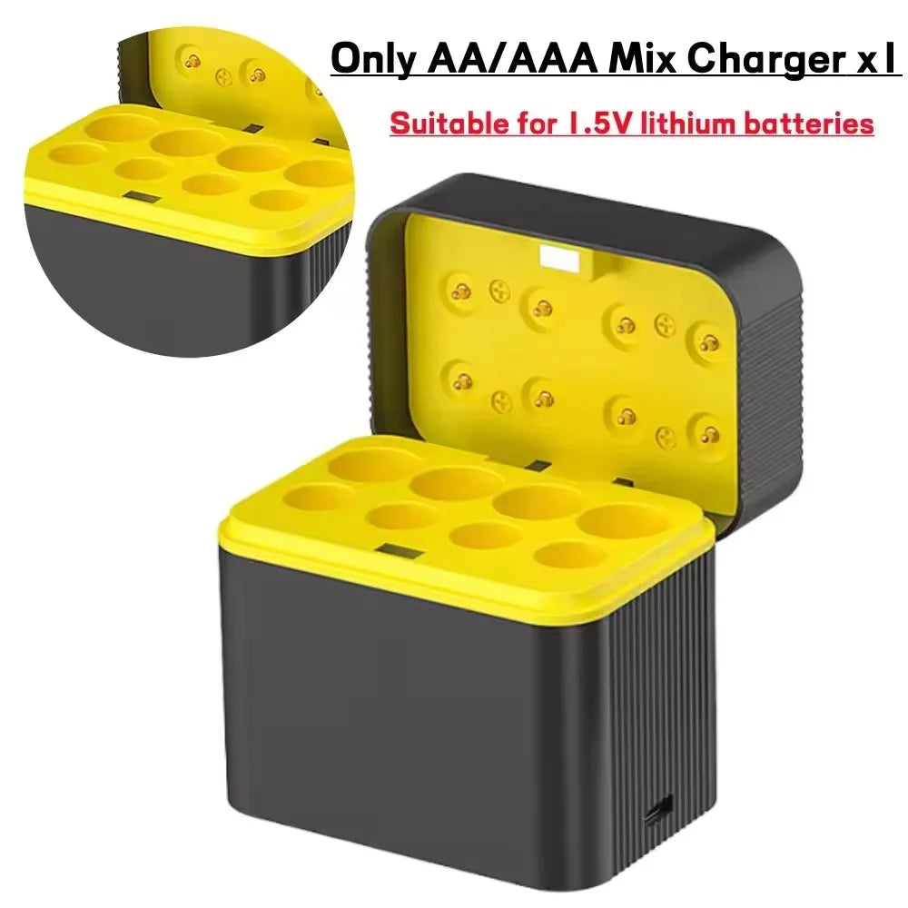 Intelligent USB Battery Charger With LED Display Aa Aaa