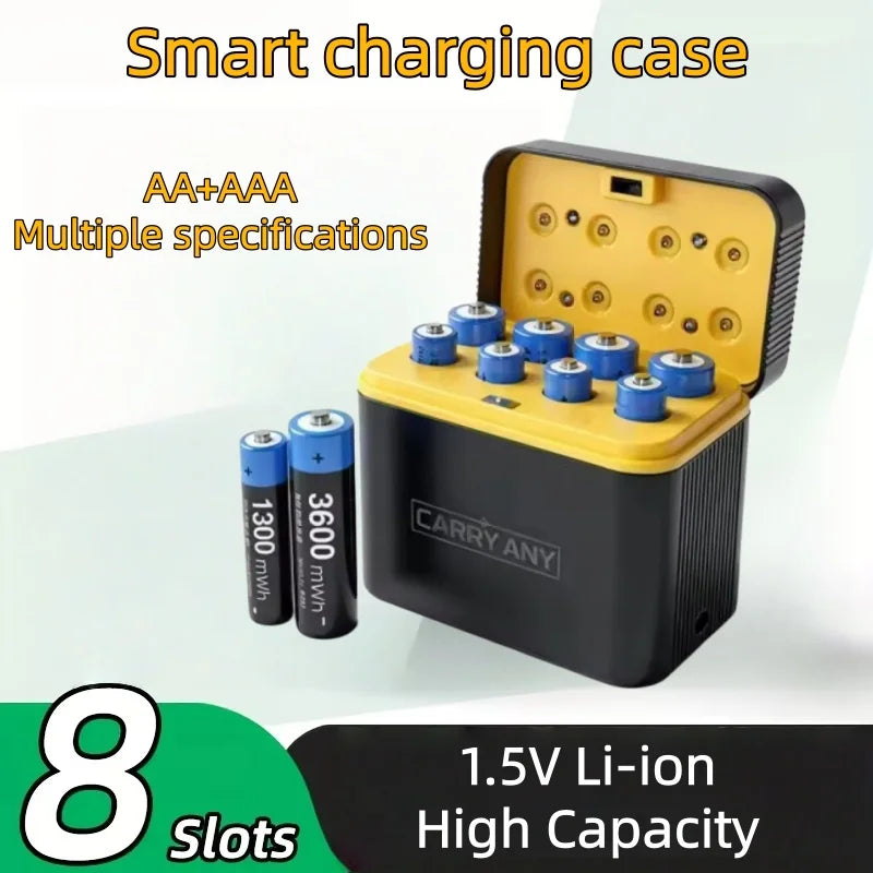 Intelligent USB Battery Charger With LED Display Aa Aaa