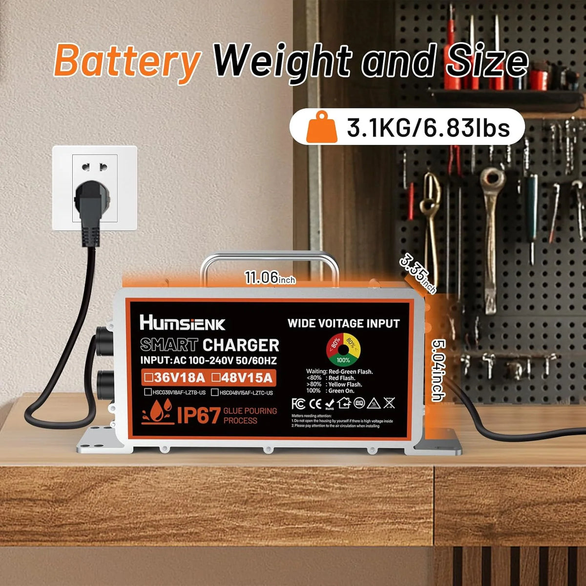 Smart LiFePO4 Battery Charger for Golf Carts and RVs