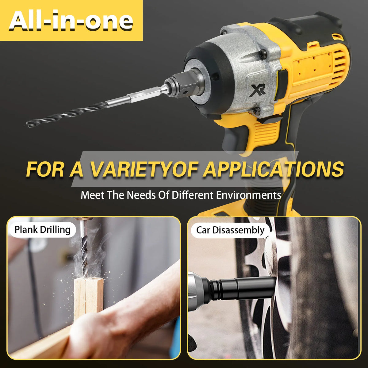 Cordless Brushless Impact Wrench Kit