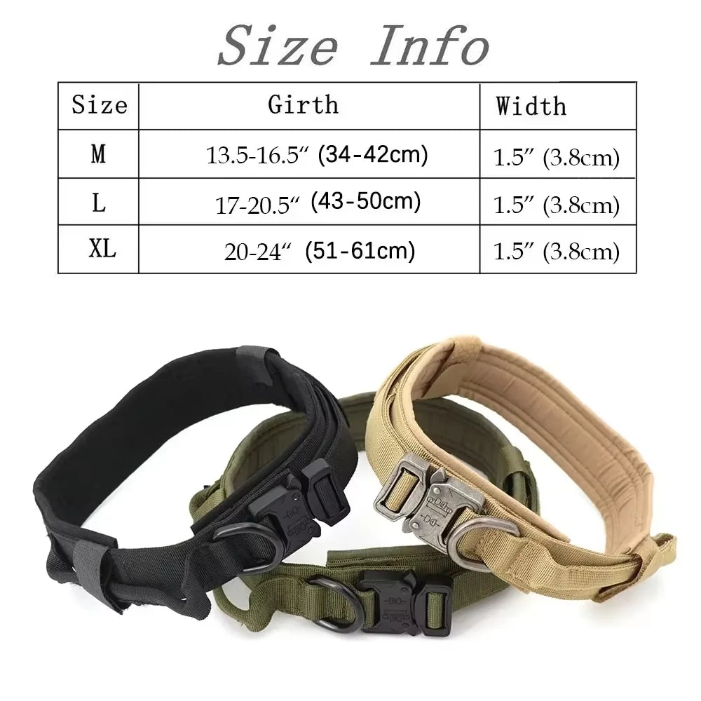 PetraVel Tactical Dog Harness And Collar Set