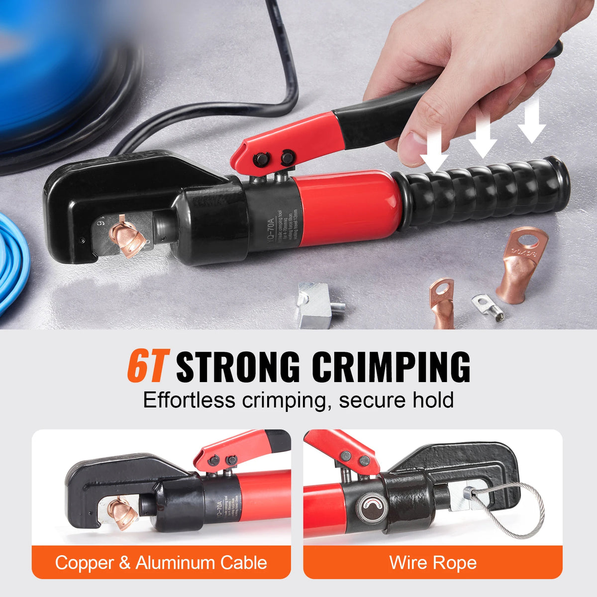 SucceBuy Hydraulic Cable Crimping Tool With Cutter