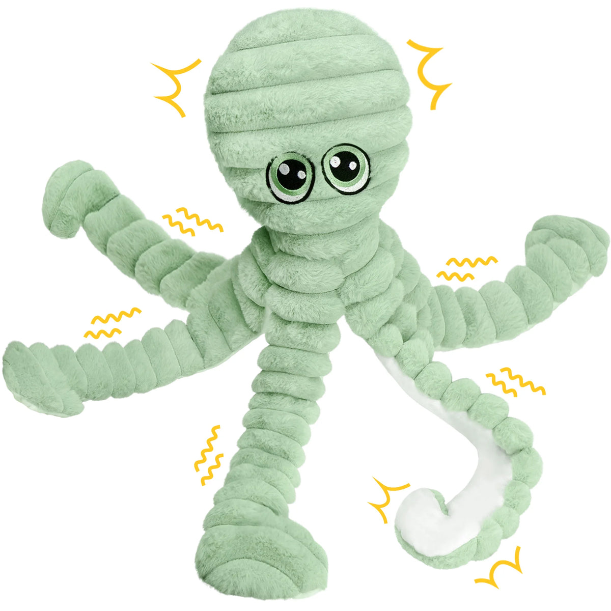 Octopus Squeaky Plush Dog Toy for Chewing and Playing