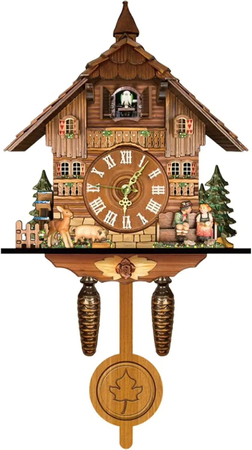 Northern European Cuckoo Wall Clock With Alarm