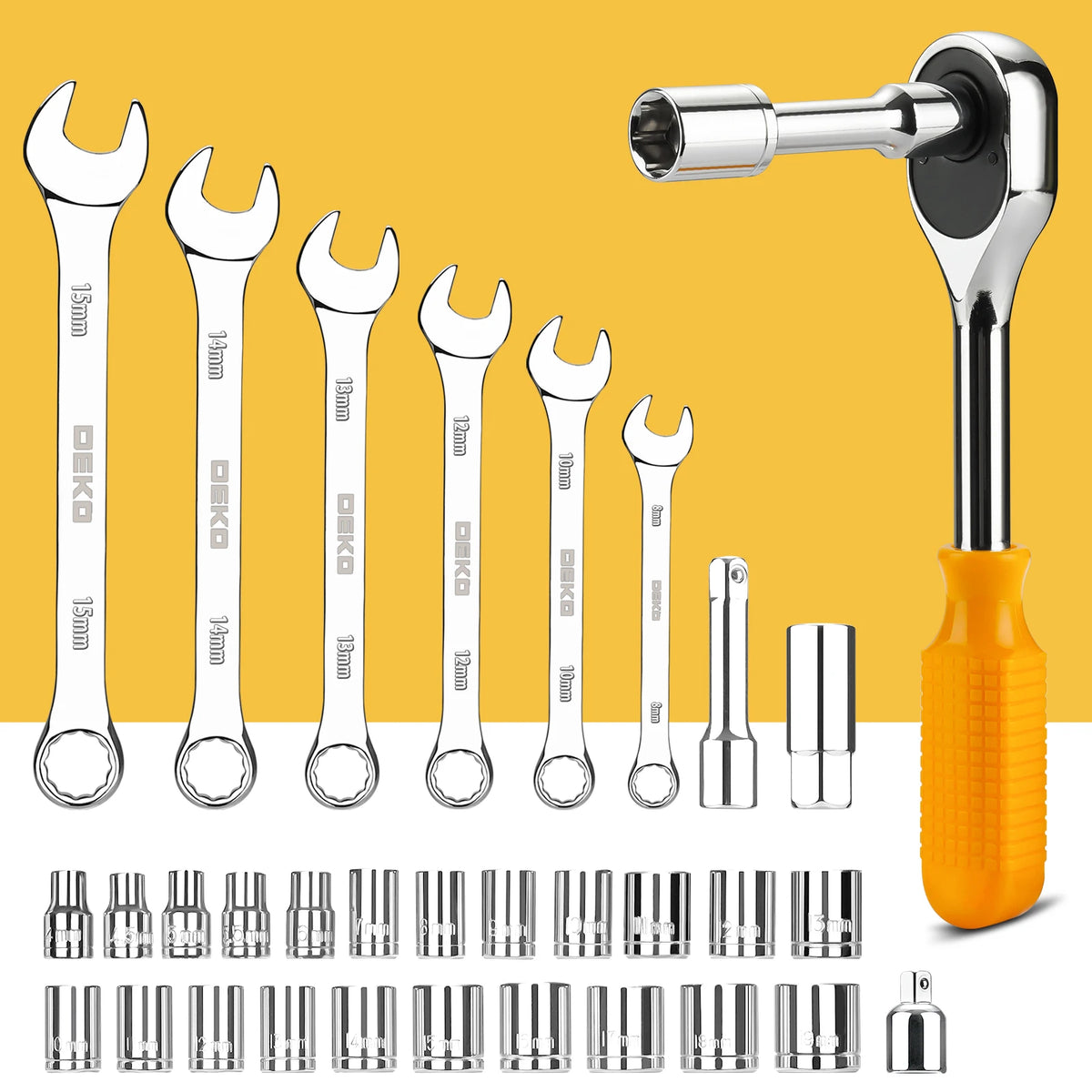 DEKO 228 Piece Hand Tool Set With Storage Box