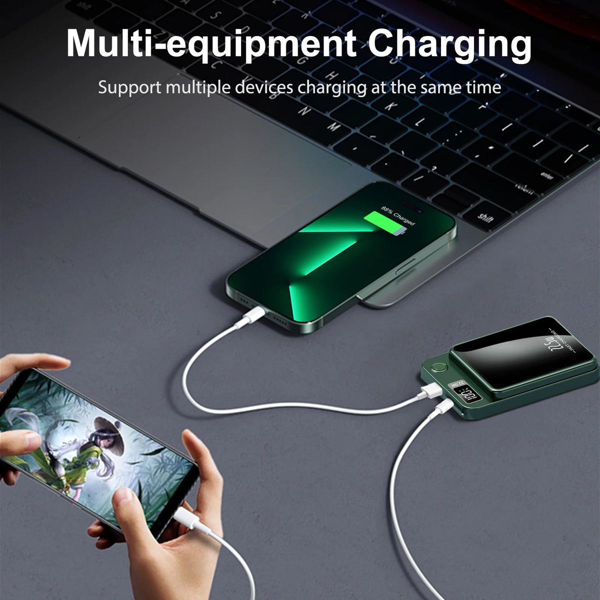 Wireless Magnetic Power Bank With Digital Display