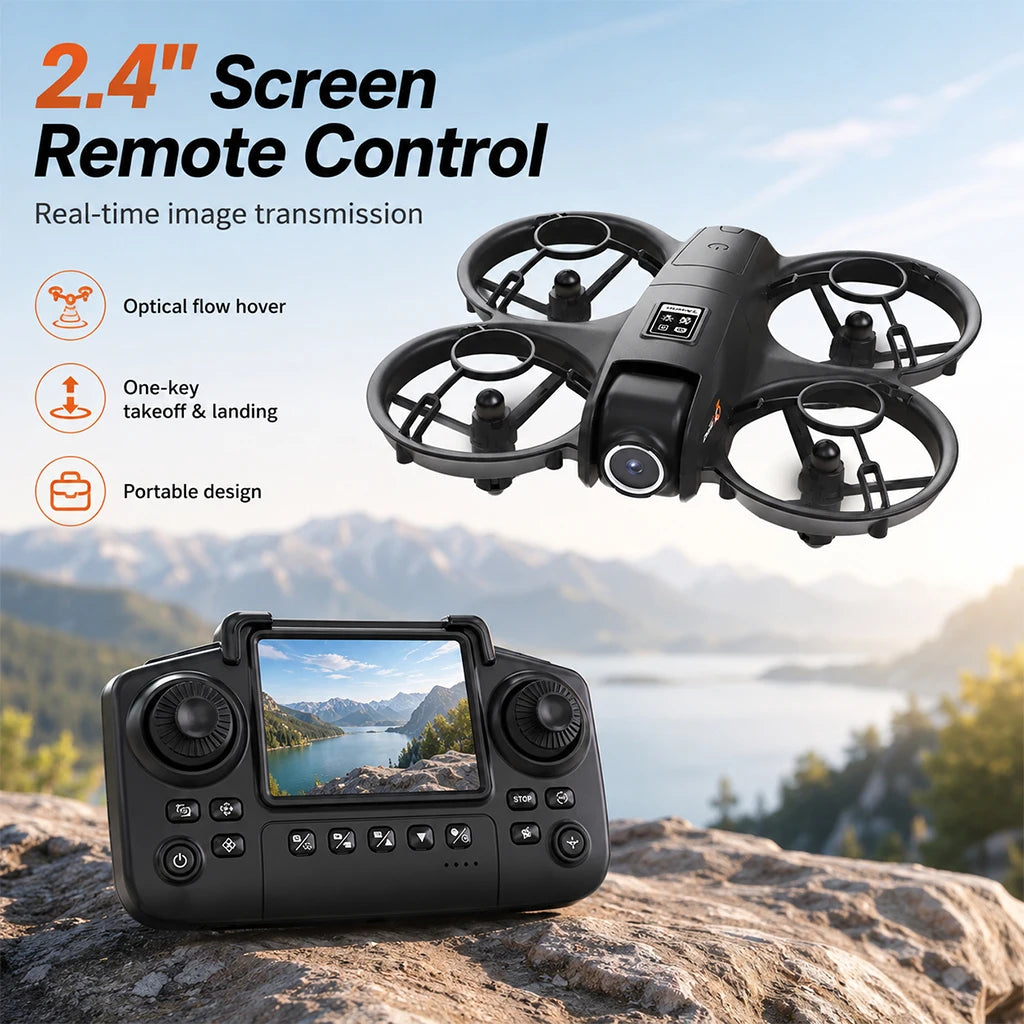 ZNLYRION YL3PK Mini Quadcopter Dual Camera Drone With Screen