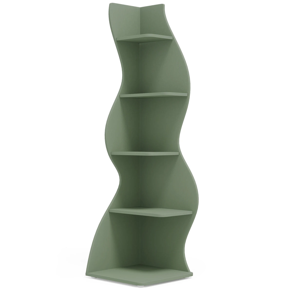 Tribesigns Modern Corner Shelf Bookshelf Storage Rack
