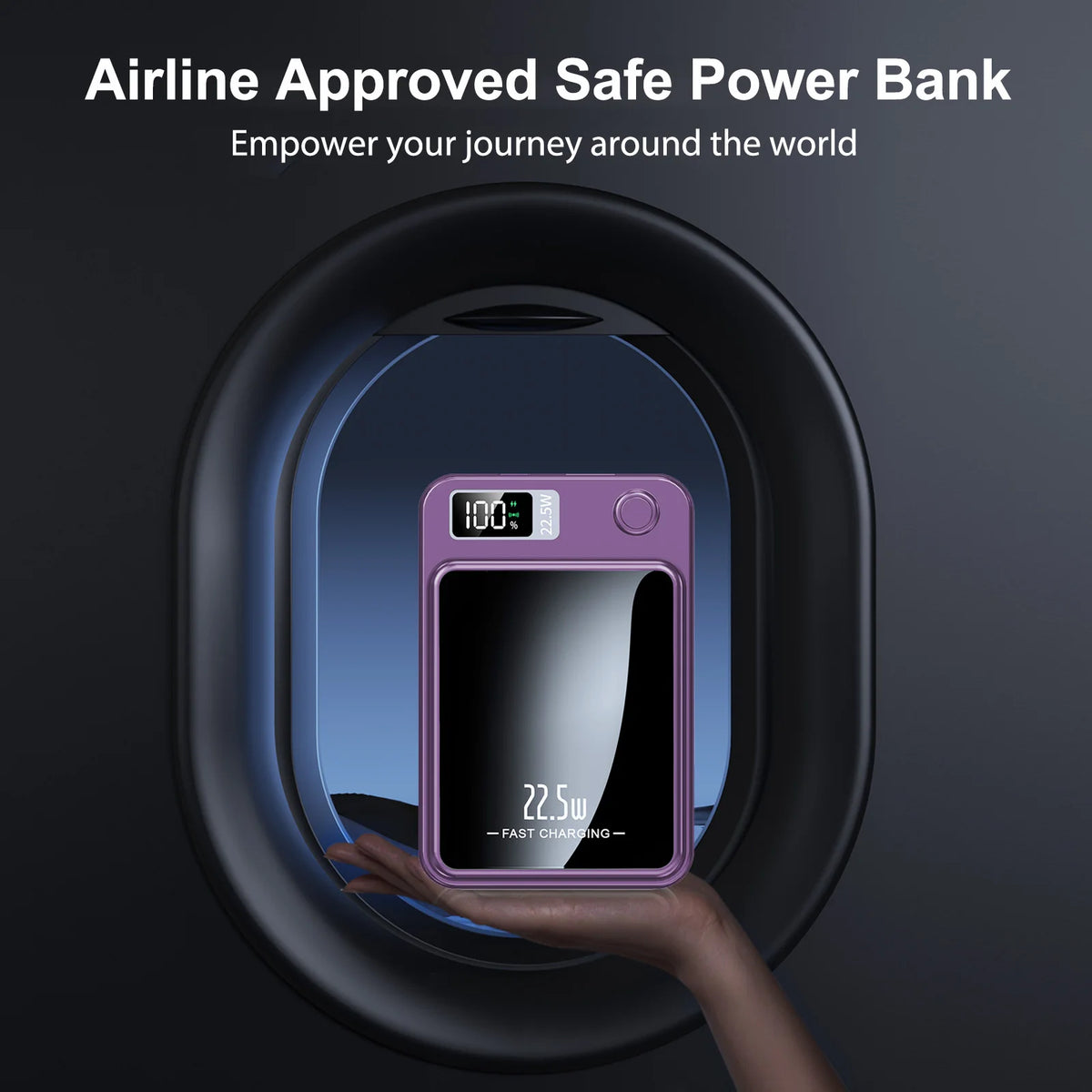 Wireless Magnetic Power Bank With Digital Display
