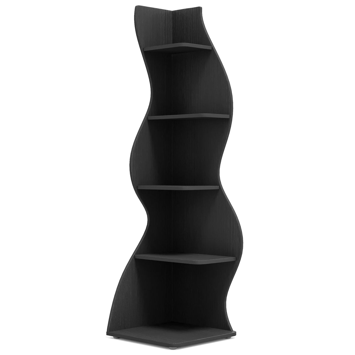 Tribesigns Modern Corner Shelf Bookshelf Storage Rack