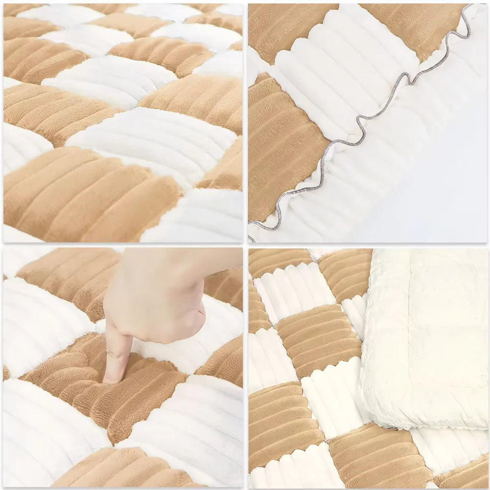CWV Coral Fleece Dog Bed Mat Anti Slip Design