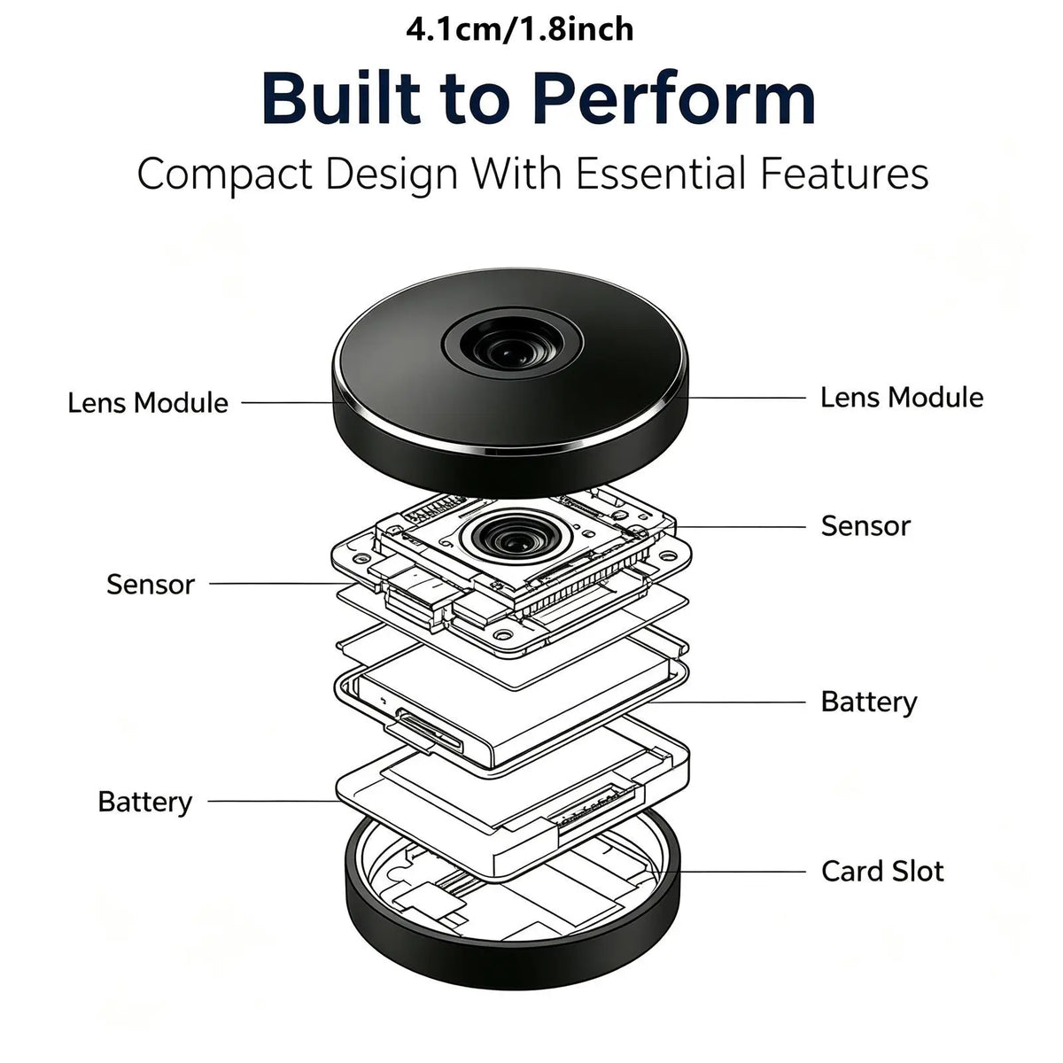Mini 4K Wireless WiFi Nanny Security Camera