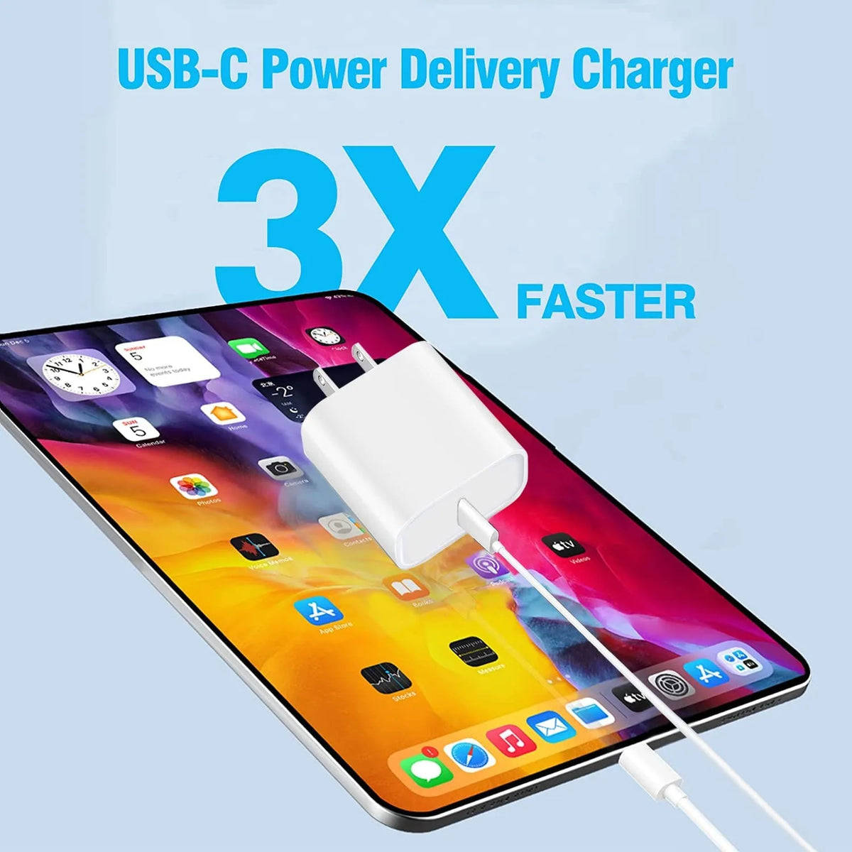 Sanprio Fast USB C Wall Charger for iPhone and iPad