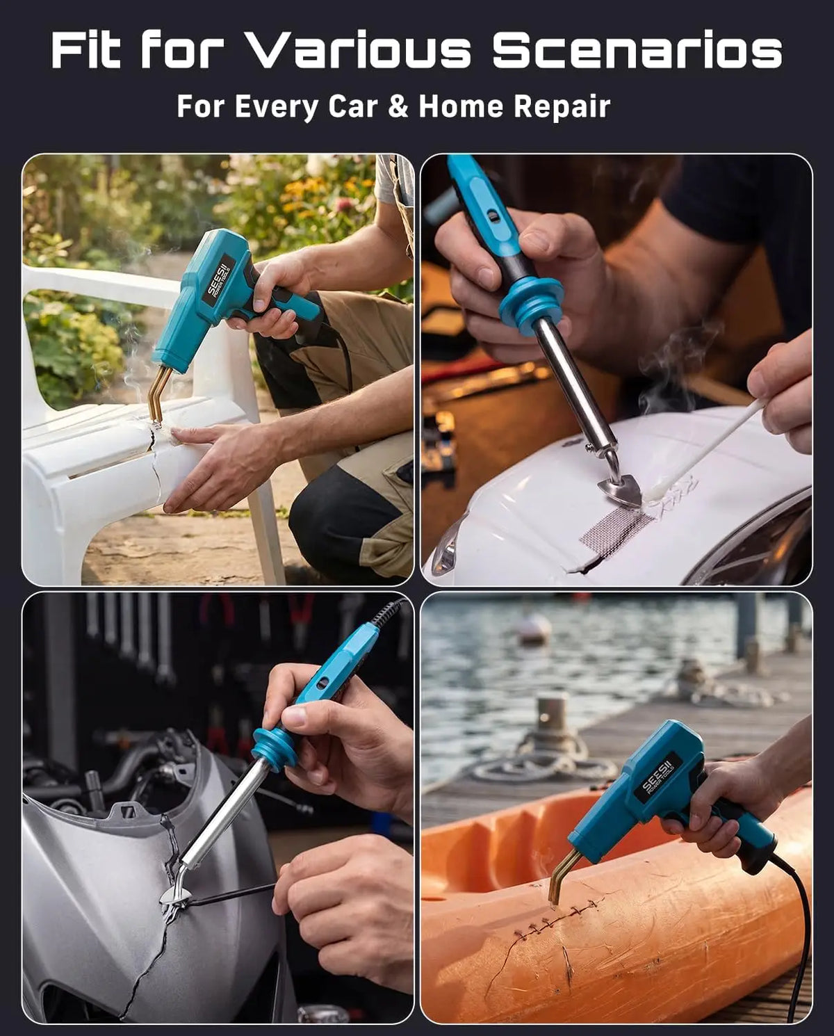 Seesii 150W Plastic Welding And Soldering Kit