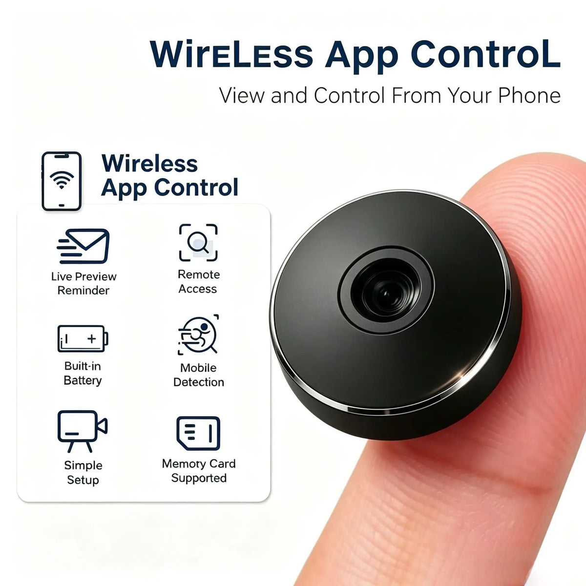 Mini 4K Wireless WiFi Nanny Security Camera